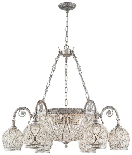 WE322.12.203 Подвесная люстра Wertmark Gloria WE322.12.203 (220V, хрусталь, на цепи)