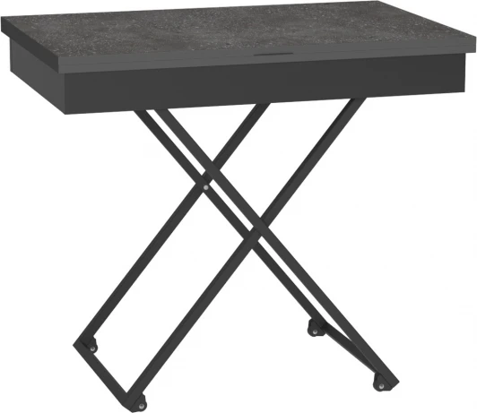 5900681103 Стол универсальный трансформируемый Калифорния АНДРЭ Loft ЛДСП Терраццо/Черный
