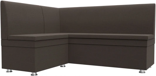 123897L Диван кухонный угловой Уют левый угол (Коричневый/Рогожка) Лига Диванов арт.123897L