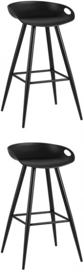 УТ000038321 Стул барный Флэш черный 2 шт Stool Group (арт.УТ000038321)