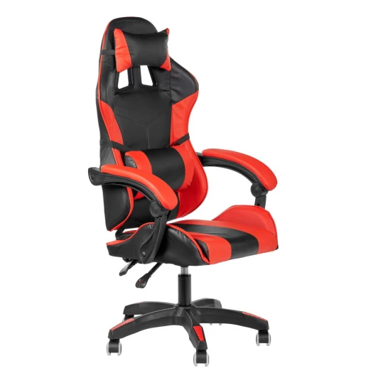 FR 0676 Игровое кресло Alfa, чёрный красный