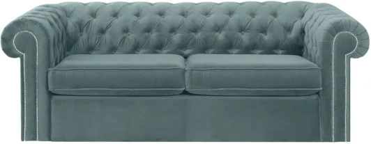 344643 Диван Chesterfield ОГОГО (арт.344643), (Ткань/Бирюзовый)