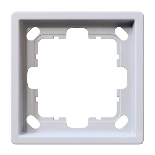 FD1001W Рамка на 1 пост (белый глянцевый) Jasmart FD FD1001W