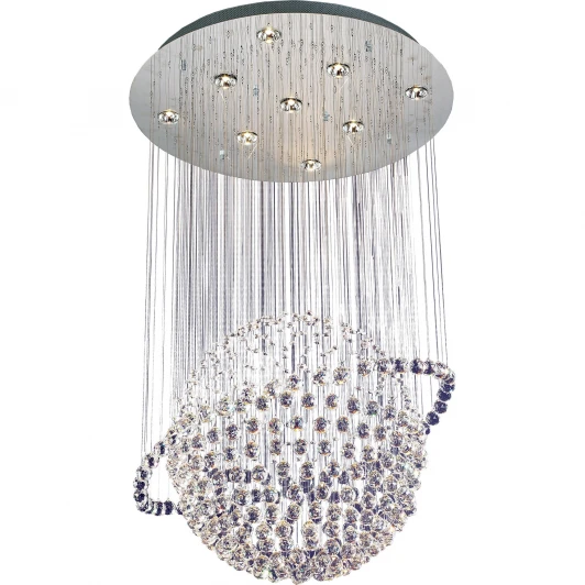 2482/9 (Saturn) chrome + white crystal Подвесная люстра N-Light 2482 2482/9 (Saturn) chrome + white crystal