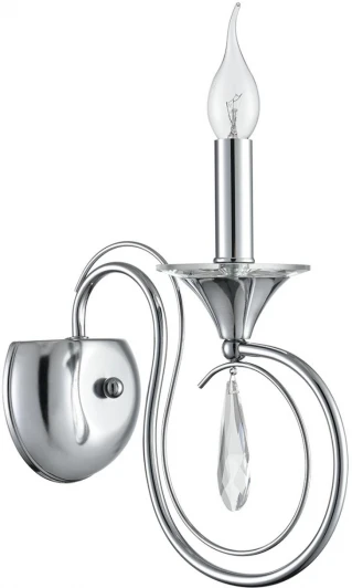 8032/1W Бра Lumion Laoka 8032/1W металл/хрусталь, хром/прозрачный E14 1*40W 220V (подвески, подсвечник, свеча)