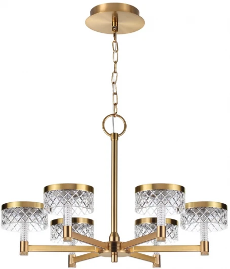 5032/36L Подвесная люстра Odeon Light Fivre 5032/36L античн.бронза/металл/акрил LED 36W 4000K 2596лм (220V, на цепи)