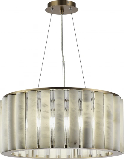 SL1516.303.08 Подвесной светильник ST Luce Delight SL1516.303.08 Бронза, Прозрачный/Белый алебастр E14 8*40W (220V, на тросе, круглые)