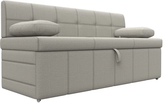 123857 Диван кухонный прямой Лео (Бежевый/Рогожка) Лига Диванов арт.123857