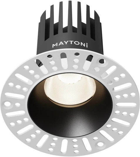 DL121-15W-4K-TRS-B Встраиваемый светильник под гипсокартон Maytoni Dip DL121-15W-4K-TRS-B (LED, 220V, круглые)