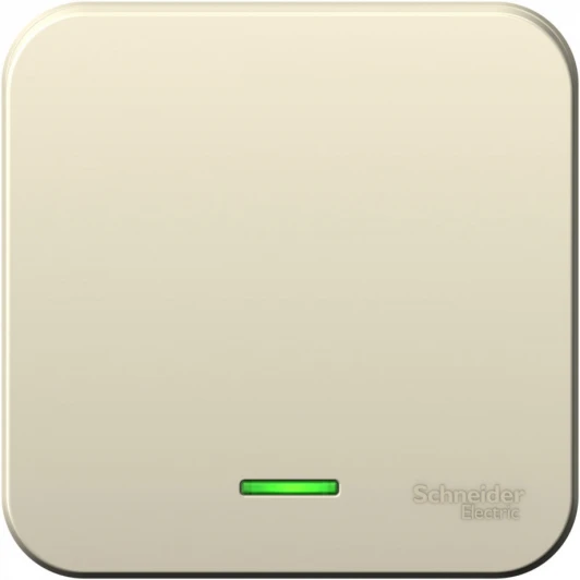 BLNVA106112 Выключатель накладной одноклавишный с подсветкой (молочный) Systeme Electric Blanca BLNVA106112