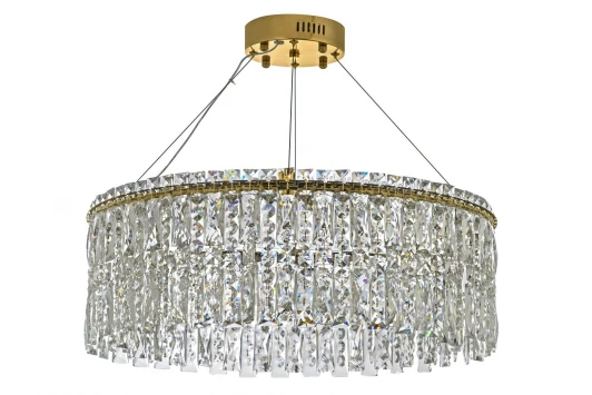 Ovindoli L 1.5.60.102 G Подвесная люстра хрустальная Arti Lampadari Ovindoli Gold Ovindoli L 1.5.60.102 G (LED, 220V, на тросе)