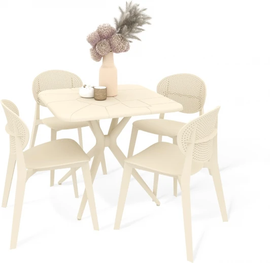 9782418601 Обеденная группа Sheffilton SHT-DS193 бежевый