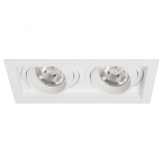 057768 Встраиваемый светильник светодиодный MS-VORTEX-BUILT-S210x117-2x20W Day4000 (WH-WH, 40 deg, 230V) (Arlight, IP20 Металл) 057768