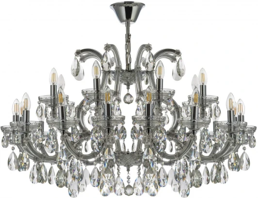 Gloria E 1.1.24.600 N Подвесная люстра Dio D`arte Gloria Gloria E 1.1.24.600 N (220V, хрусталь, на цепи, подсвечник, свеча)