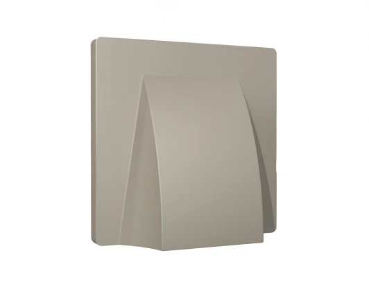 AP3758 Лицевая панель для вывода кабеля (серо-бежевый матовый) Ambrella Volt QUANT AP3758