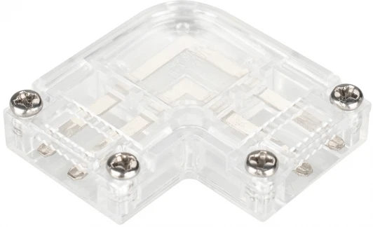 027062 Коннектор угловой для ленты ARL-50000PV (15.5x6mm) прозрачный (Пластик) 027062 Arlight ARL
