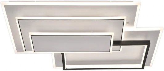 10231/5LED Потолочная люстра светодиодная Escada Stage 10231/5LED 145Вт ИК-пульт, металл/акрил, белый/черный (регулировка яркости, 220V)