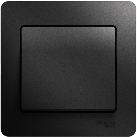 GSL000712 Выключатель встраиваемый одноклавишный (антрацит) Systeme Electric Glossa GSL000712
