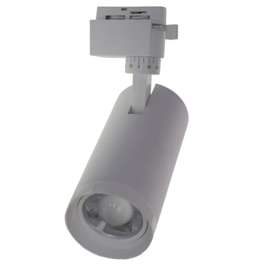 ULB-Q261 20W/4000K/AC WHITE Трековый светильник однофазный, светодиодный 4000К с регулируемым углом свечения 220V 20W Volpe ULB-Q261 ULB-Q261 20W/4000K/AC WHITE
