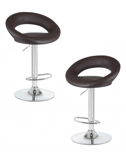 LM-5001-N_CH-M_EL-brown Набор 2 шт стул барный DOBRIN MIRA (коричневый)