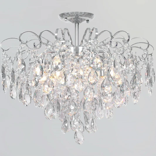 04051-0.3-07 CR Потолочная люстра хрустальная на штанге Reluce 04051-0.3-07 CR (220V)