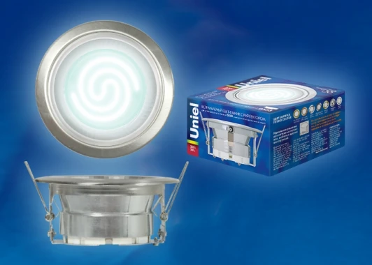 GX53/H-2R SILVER Встраиваемый точечный светильник Uniel GX53/H-2R SILVER