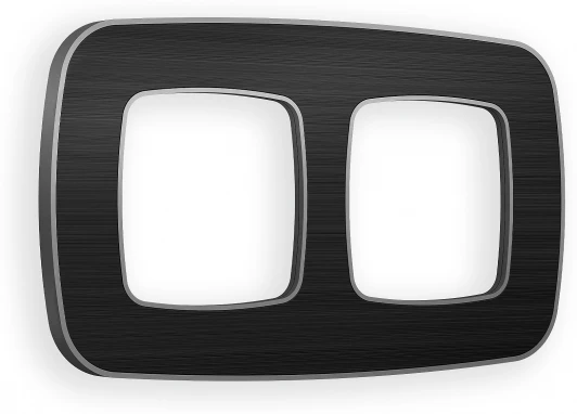 OF640532 Рамка Ambrella Volt OMEGA Coint (Черный Стекло органическое/Сталь) 2-ая OF640532