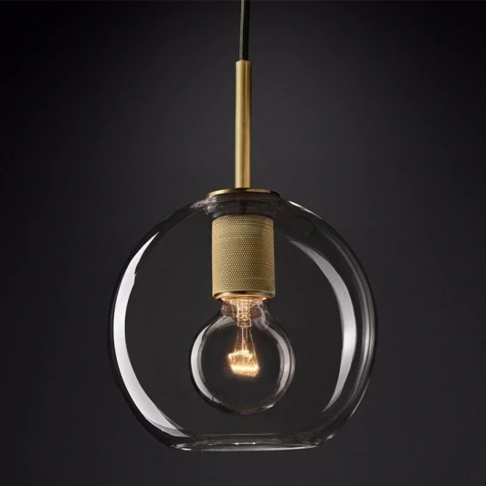 40.2333 Подвесной светильник Rh Utilitaire Globe Pendant Brass ImperiumLoft 40,2333 (123652-22) (220V, на проводе, шар)