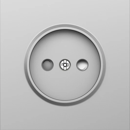 DS21637 Накладка для розетки без заземления, со шторками 16A 250 В~, сталь Donel S08 DS21637