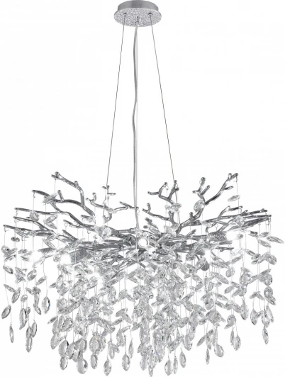 23110.760.10.G9.B CR Подвесная люстра хрустальная Arte Milano Milano-1 23110.760.10.G9.B CR (220V, на тросе)