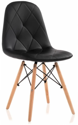 15366 Деревянный стул Woodville Kvadro 1 black / wood 15366