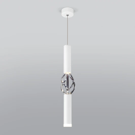 50191/1 LED белый / хром Подвесной светильник Eurosvet Lance 50191/1 LED белый/хром (220V, на проводе)