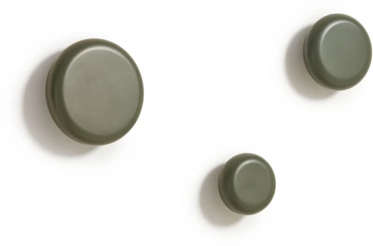 148227 Nadue Набор из 3 настенных крючков из массива бука с зеленой отделкой La Forma (ex Julia Grup) арт.148227