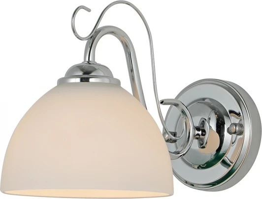 1149/1A Chrome Бра Escada Essay 1x40Вт E27, металл/стекло, хром, белый матовый плафон (220V)