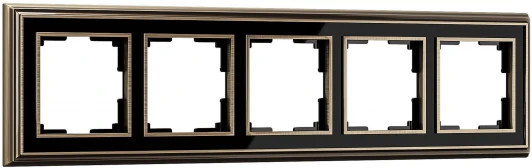 WL17-Frame-05 Рамка на 5 постов (бронза/черный) Werkel WL17-Frame-05 (a037691)