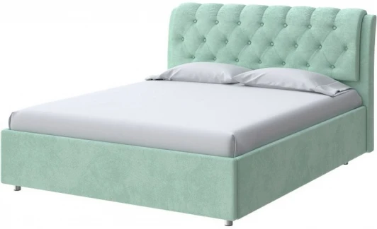 2022828 PROxSON Кровать Chester (Ткань: Велюр Teddy Мятный) 90x200