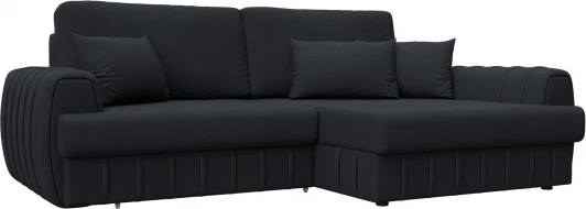 129282 Диван угловой Лига-057 НПБ угол правый Лига Диванов (Замша) арт.129282