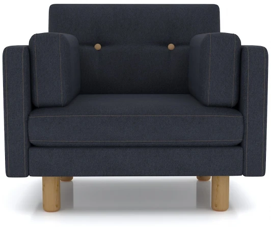 19457 Кресло Arsko Ингвар антрацитовый велюр