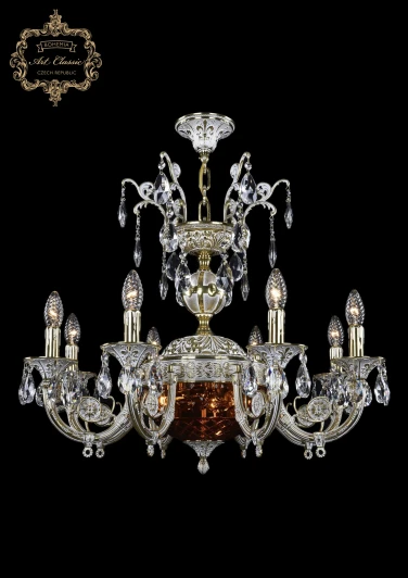 31.22.8.KR175SP.250IT.GW.Sp.Amber.1B Подвесная люстра Art Classic 31.22 31.22.8.KR175SP.250IT.GW.Sp.Amber.1B