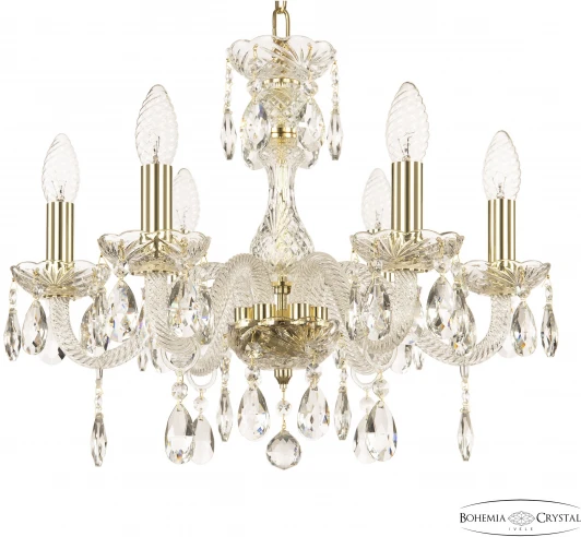 117/6/165 G Подвесная люстра Bohemia 117 117/6/165 G (220V, подвески, на цепи, подсвечник, свеча)