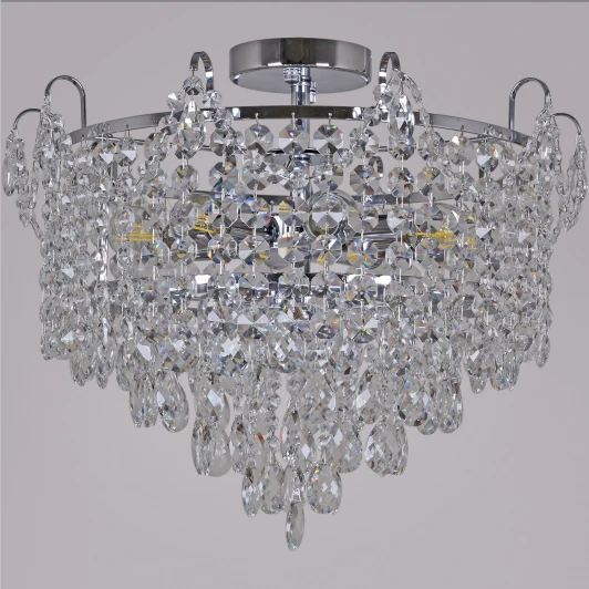 90192-0.3-08 CR Потолочная люстра хрустальная на штанге Reluce 90192-0.3-08 CR (220V)