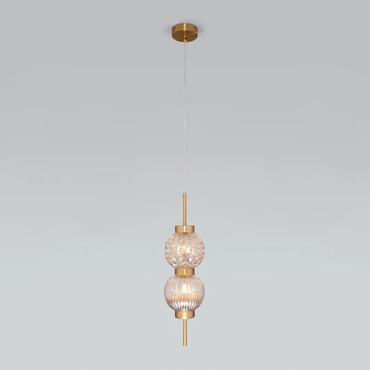 50186/2 латунь Подвесной светильник Eurosvet Plaza 50186/2 латунь