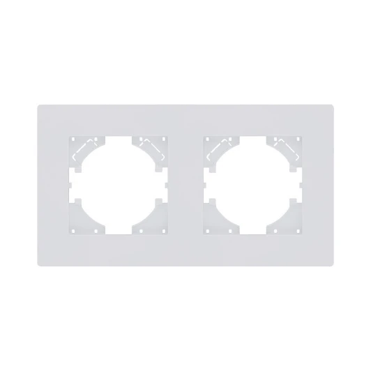 AT2WM Рамка 2-постовая белый матовый Kollinger Aspekt AT2WM