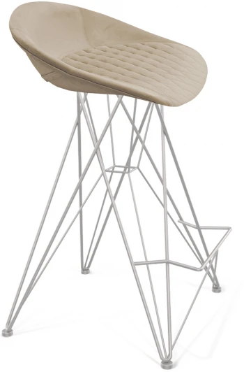 5874510801 Стул полубарный SHT-ST19-SF2/S66-1 ванильный крем/хром лак Sheffilton 5874510801