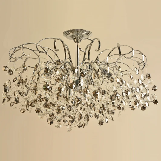 08285-0.4-08 CR Потолочная люстра хрустальная на штанге Reluce 08285-0.4-08 CR (220V)