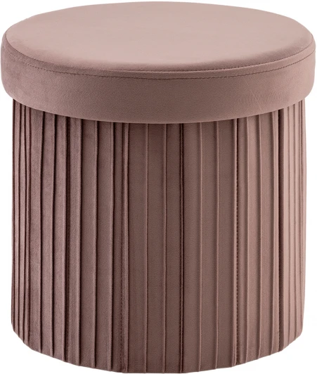 УТ000040151 Пуф Stool Group складной с ящиком Store Round пыльно-розовый арт.УТ000040151