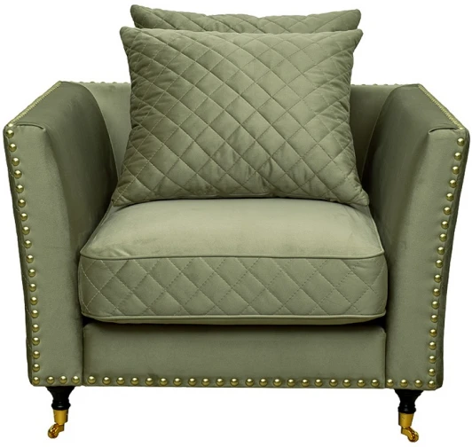 SORRENTO1-Colt1002 Кресло Sorrento, велюр оливковый Colt1002 98*101*88см Garda Decor