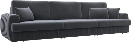 129242 Диван прямой Лига-057 НПБ Лонг Лига Диванов (Велюр) арт.129242