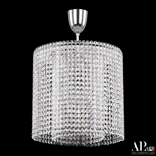 SH01.35.A.LED-DIM.Ni.Tube Потолочная люстра на штанге светодиодная с пультом APL LED Sicilia SH01.35.A.LED-DIM.Ni.Tube (220V, хрусталь)