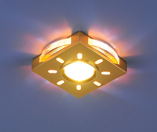 1051 золото / белая подсветка (GD/WH/Led) Встраиваемый точечный светильник Elektrostandard 1051 золото / белая подсветка (GD/WH/Led)